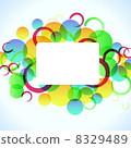 abstract colorful background with circles for your design, eps10 8329489