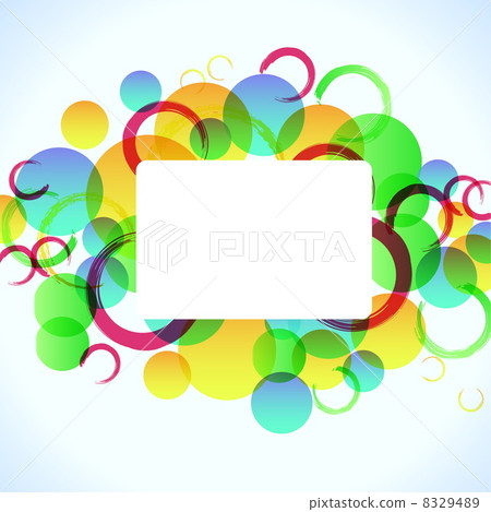 abstract colorful background with circles for your design, eps10 8329489