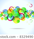 abstract colorful background with circles for your design, eps10 8329490