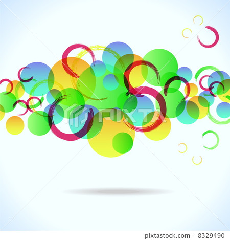 abstract colorful background with circles for your design, eps10 8329490