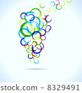abstract colorful background with circles for your design, eps10 8329491