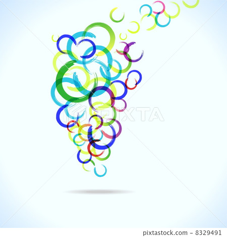 abstract colorful background with circles for your design, eps10 8329491