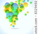 abstract colorful background with circles for your design, eps10 8329492