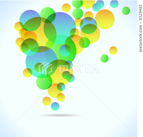 abstract colorful background with circles for your design, eps10 8329492