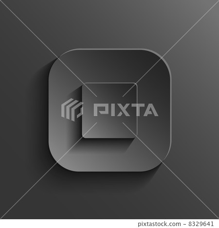 Stop - media player icon - vector black app... - Stock Illustration ...
