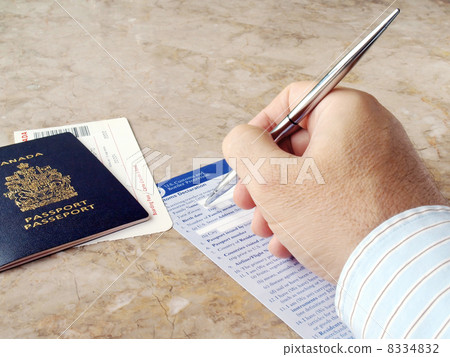 Man Filling Out Form 8334832