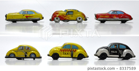 Spring tinplate tin car 1 8337589