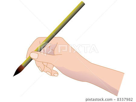 Hand with a brush Hand with a brush 8337982