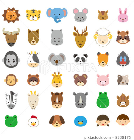 Animal's face set 8338175