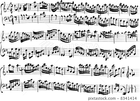Handwritten sheet music 8341414