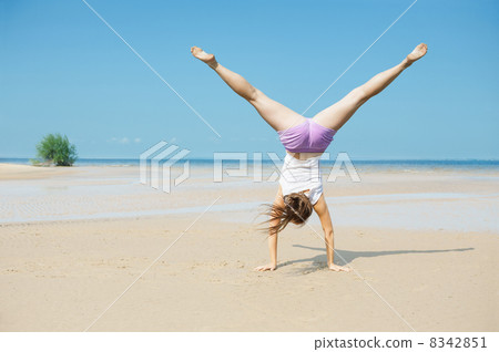 Woman on the beach 8342851