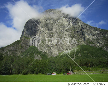 View of U-shaped valley near Ondals ness from Rauma Railway 8342877