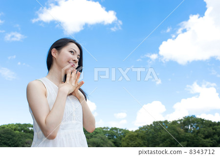 thinking woman thinking woman 8343712