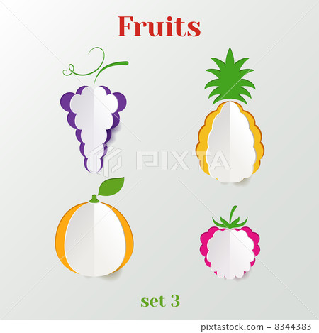 Set of fruits 8344383