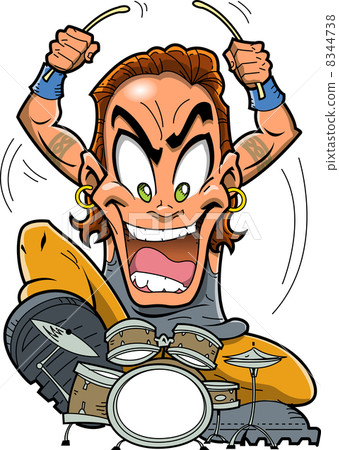 Heavy Metal Drummer 8344738