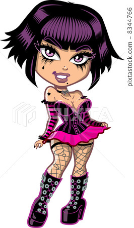 Cute Punky Goth Girl 8344766