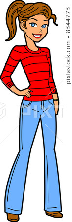 Pretty Teen With Hand On Hip 8344773