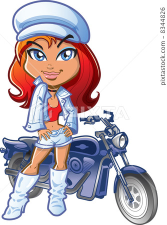 Biker Girl 8344826