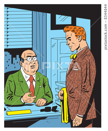 Retro Office Meeting 8344844