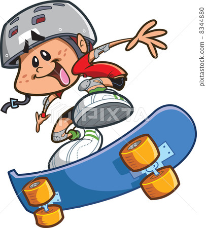 Skateboard Boy With Helmet Skateboard Boy With Helmet 8344880