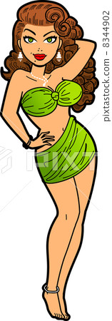 Retro Glamour Girl 8344902