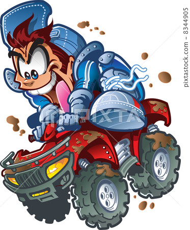 Wild ATV Quad Rider 8344905