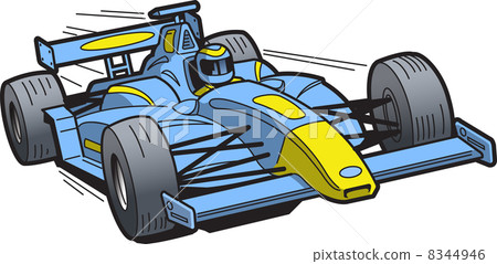 Speeding Race Car 8344946