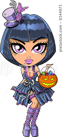 Trick Or Treat Goth Girl 8344971