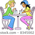 Girlfriends Having a Drink 8345002