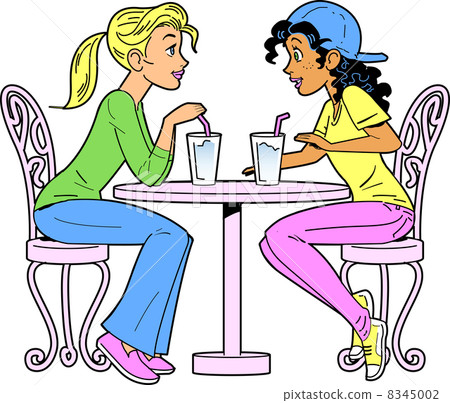 Girlfriends Having a Drink 8345002