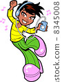 Pretty Dancing Ethnic Teen 8345008