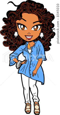 Stylish African American Woman 8345010