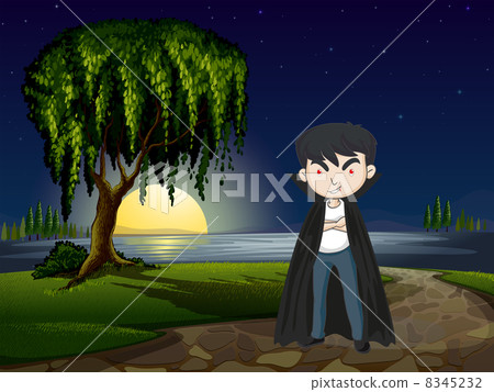 A red-eyed vampire 8345232