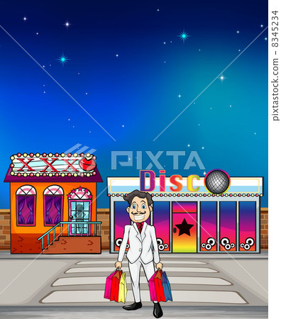 A man and a disc shop and a xxx house 8345234