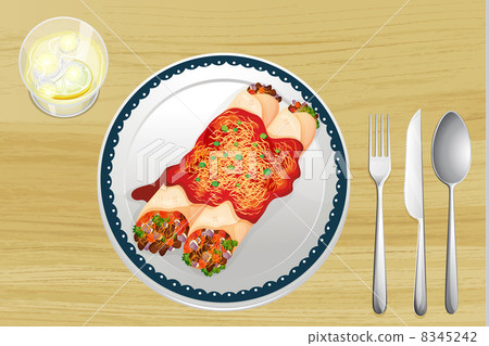 A food in a dish 8345242