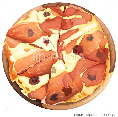 Pizza with ham Pizza with ham 8345854