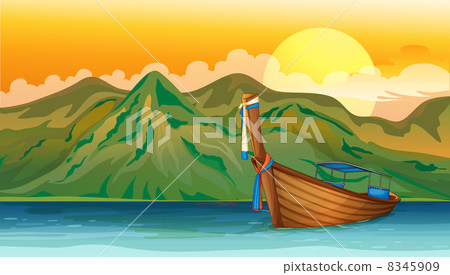 A boat floating A boat floating 8345909