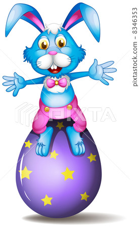 A rabbit above an easter egg 8346353