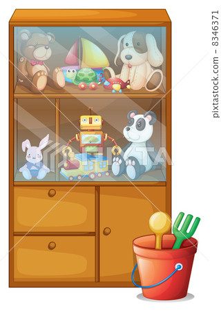 A cabinet full of toys 8346371