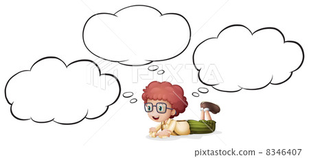 A girl thinking and lying A girl thinking and lying 8346407