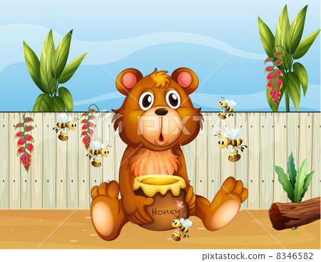 A bear with five bees A bear with five bees 8346582