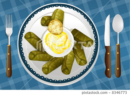 food and a dish food and a dish 8346773