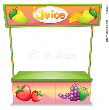 A fruit vendor stall A fruit vendor stall 8346803