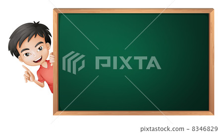 a boy and a green board a boy and a green board 8346829