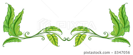 A green leafy border A green leafy border 8347056