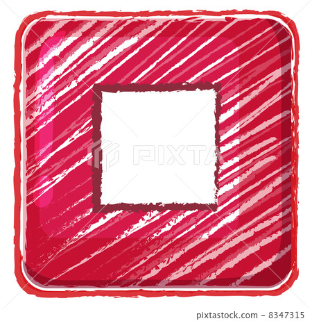 A stop button icon drawing A stop button icon drawing 8347315
