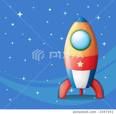 A colorful spaceship A colorful spaceship 8347341