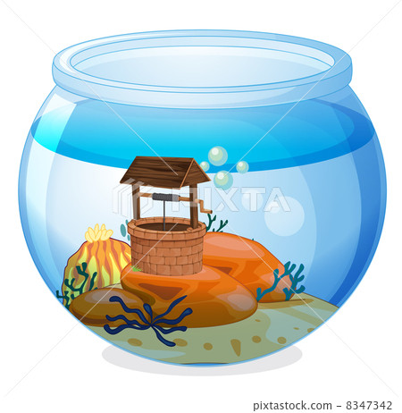 A wishing well inside the aquarium 8347342