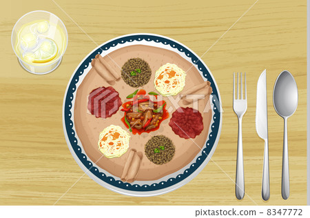 A food in a dish A food in a dish 8347772