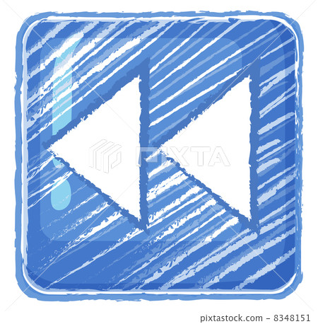 A reverse button icon drawing A reverse button icon drawing 8348151